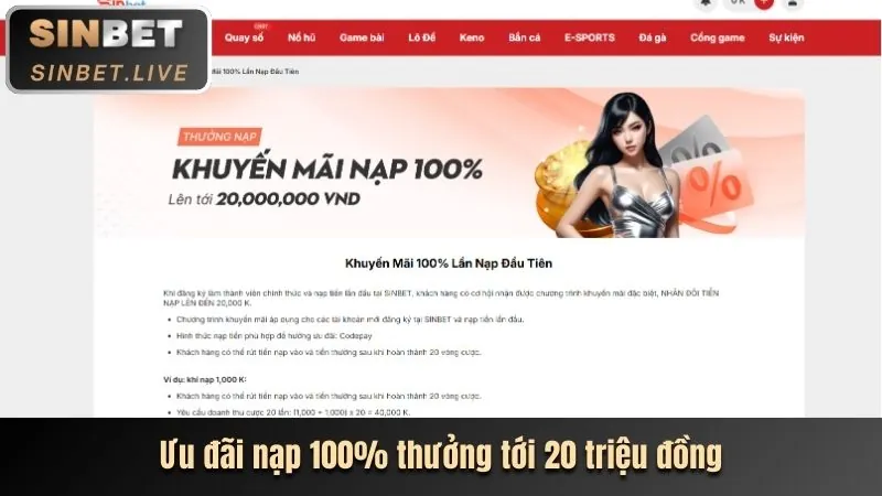 Khuyến mãi chào mừng thành viên mới Vin99